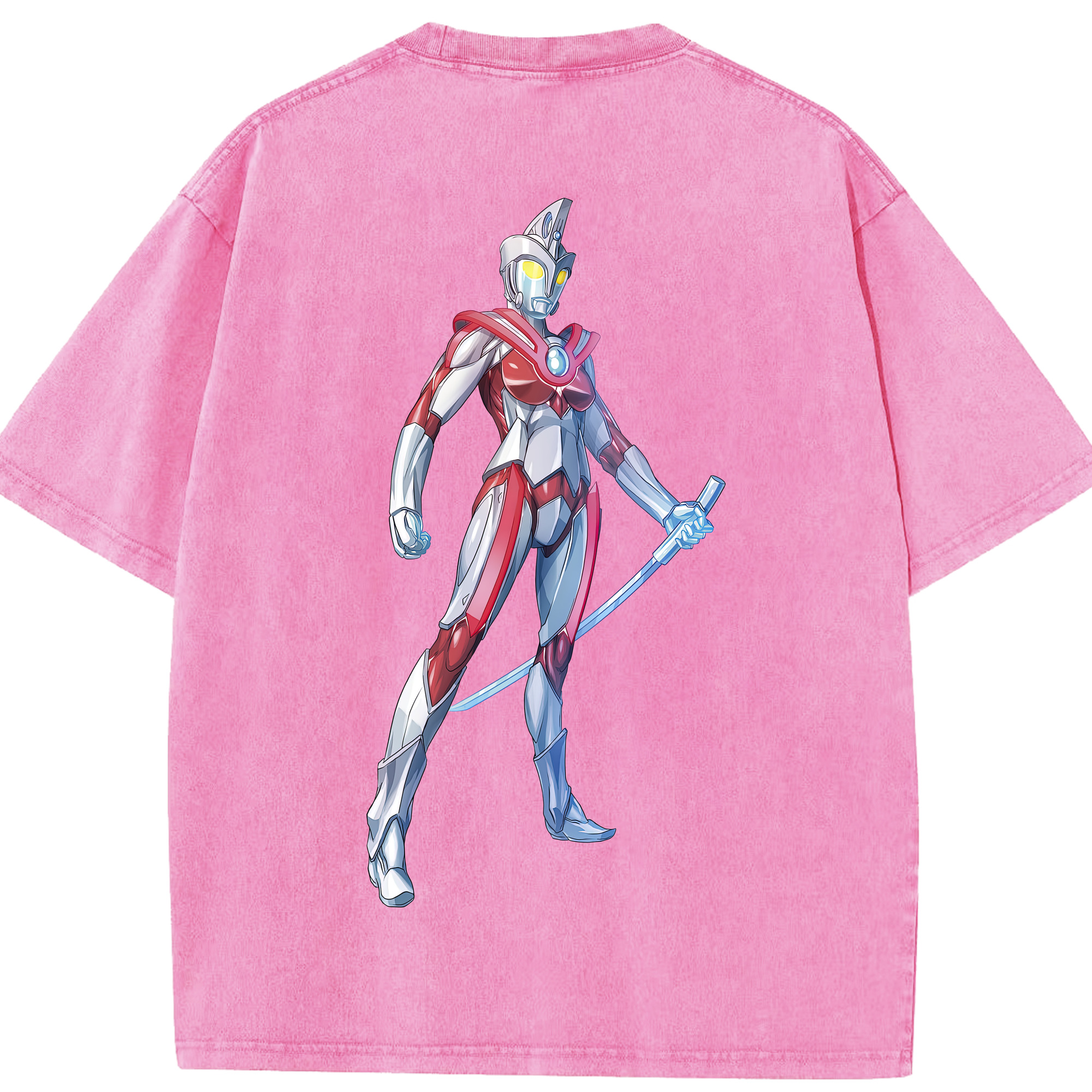 （画像用） ウルトラマン Ultraman 綿100% ヴィンテージ風 半袖Tシャツ（背面プリント）